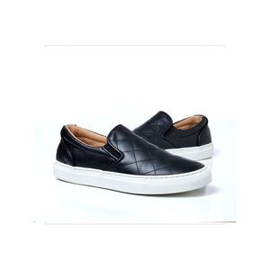 Greats Brooklyn Made in Italy Black Leather Wooster Slip On Shoes US 6 EUR 36